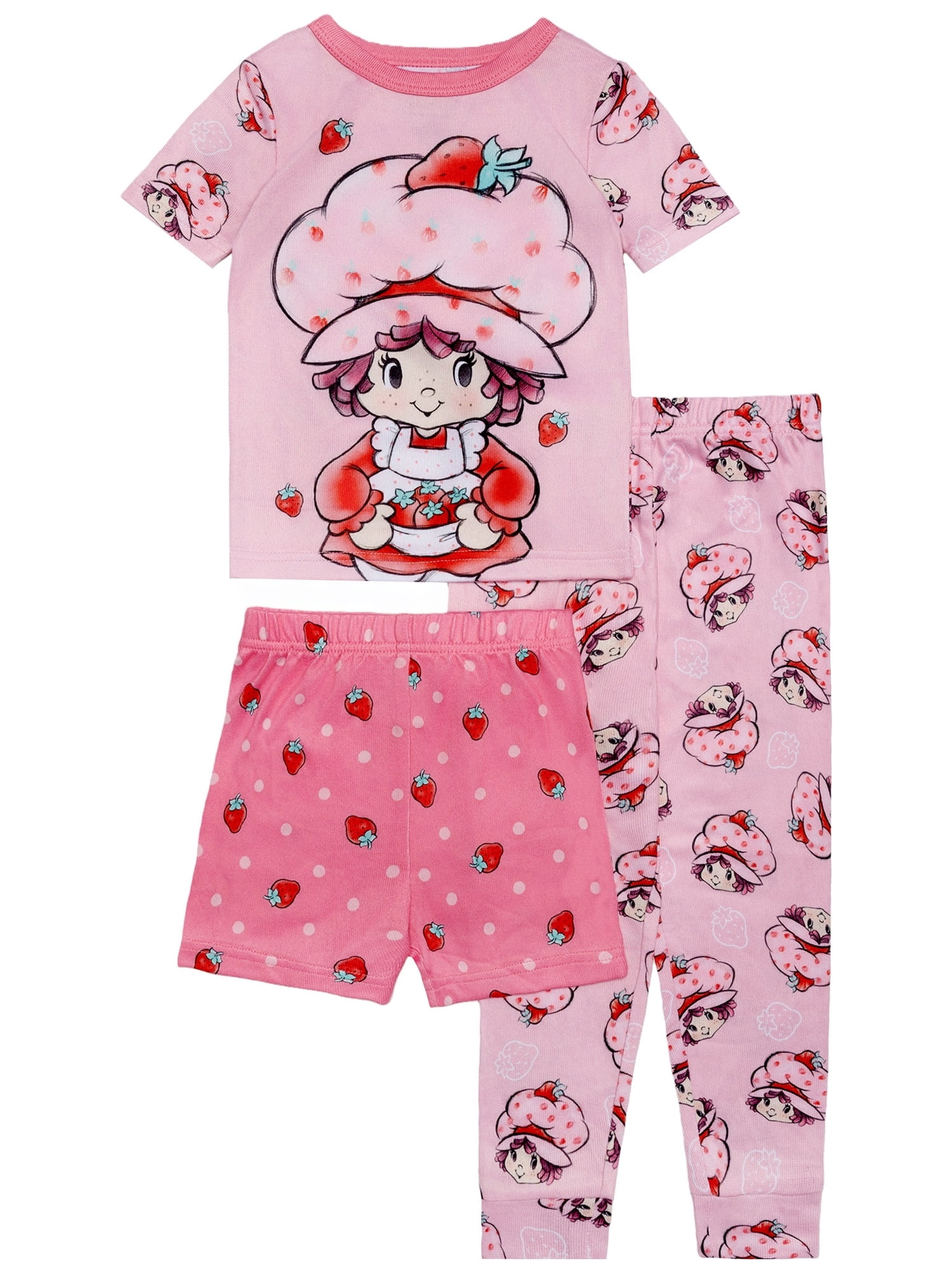 Character Toddler Top, Pants and Shorts Pajama Set, 3-Piece, Sizes 12M-5T