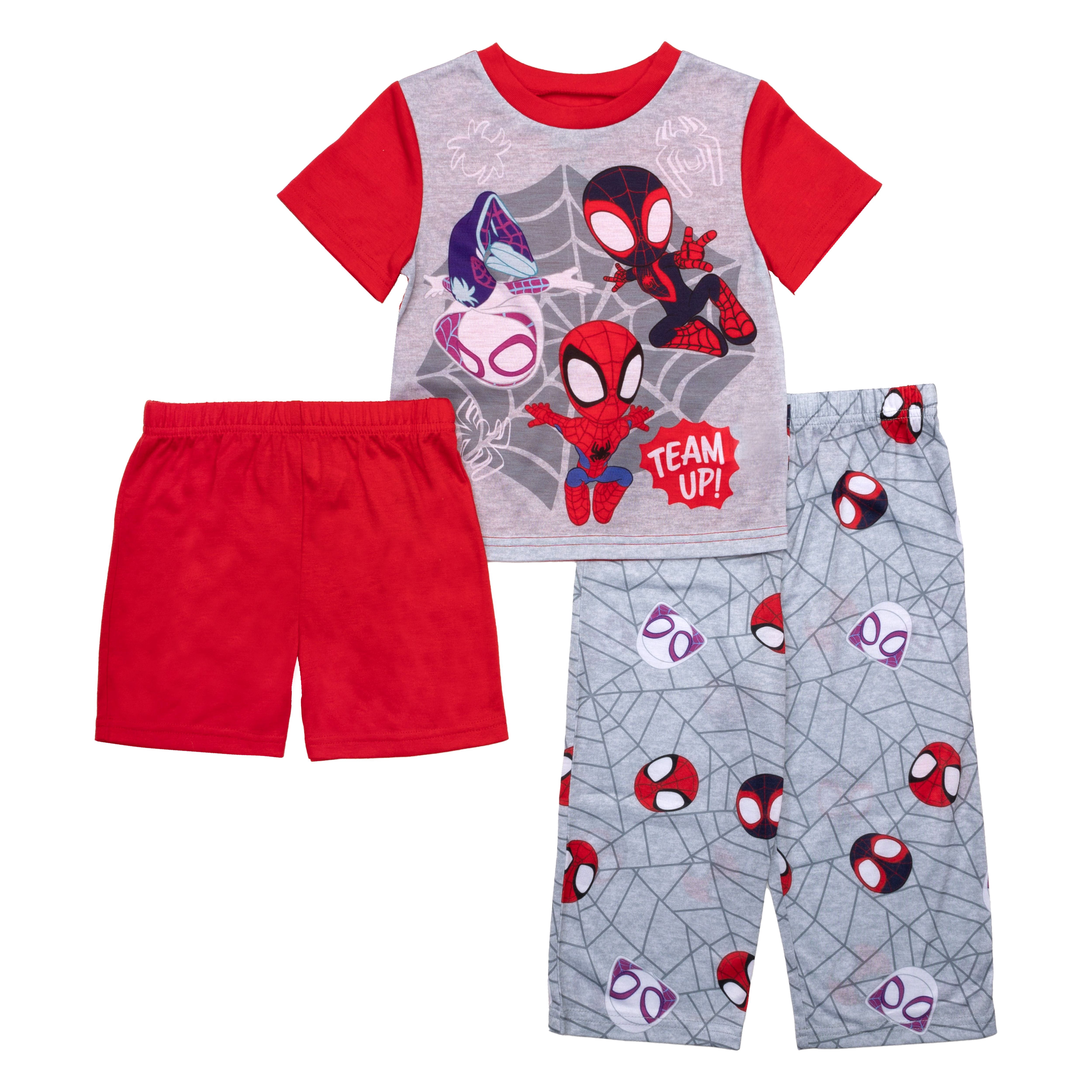 Character Toddler Top, Pants and Shorts Pajama Set, 3-Piece, Sizes 12M-5T