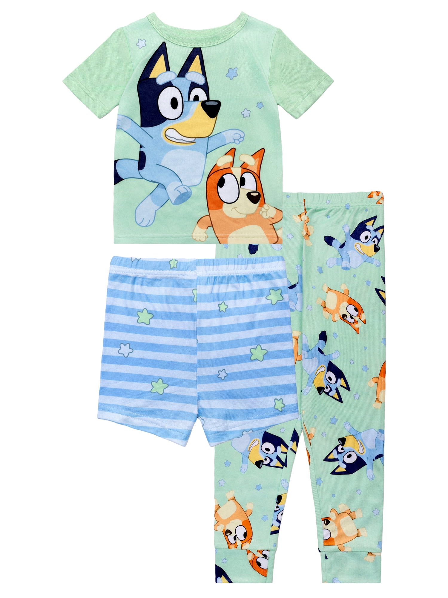 Character Toddler Top, Pants and Shorts Pajama Set, 3-Piece, Sizes 12M-5T