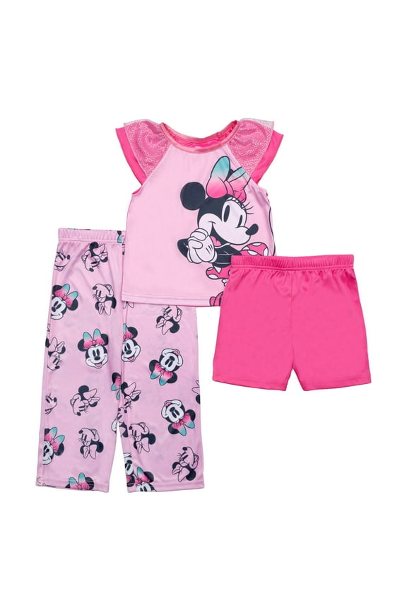 Character Toddler Top, Pants and Shorts Pajama Set, 3-Piece, Sizes 12M-5T