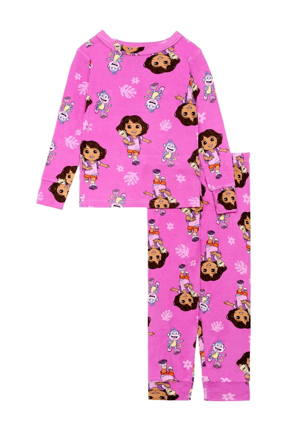 Character Toddler Unisex Long Sleeve Top and Pant Pajama Set, 2-Piece, Sizes 12M-24M