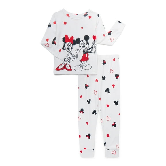 Character Toddler Unisex Valentine's Day Pajama Set, 2-Piece, Sizes 12M-5T