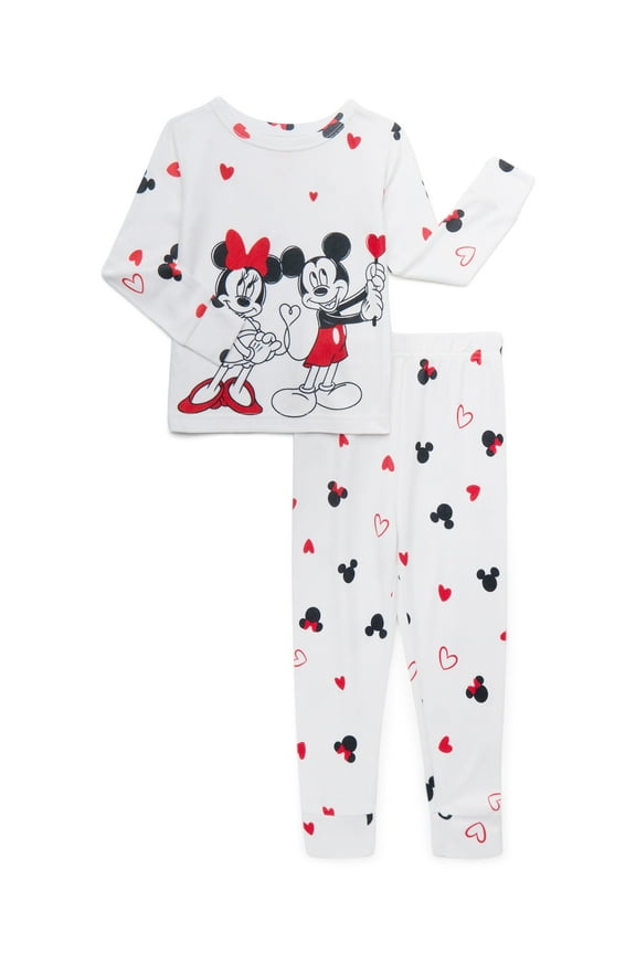 Character Toddler Unisex Valentine's Day Pajama Set, 2-Piece, Sizes 12M-5T