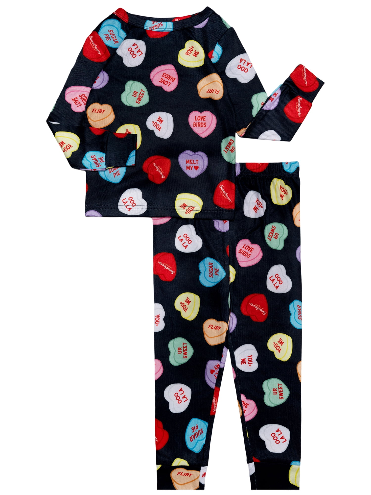 Character Toddler Unisex Valentine's Day Pajama Set, 2-Piece, Sizes 12M-5T