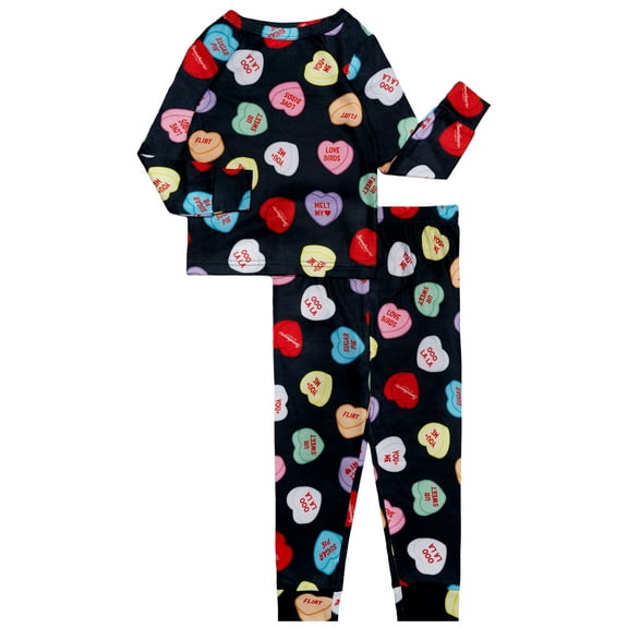 Character Toddler Unisex Valentine's Day Pajama Set, 2-Piece, Sizes 12M-5T