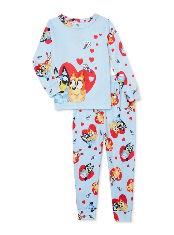 Character Toddler Unisex Valentine's Day Pajama Set, 2-Piece, Sizes 12M-5T