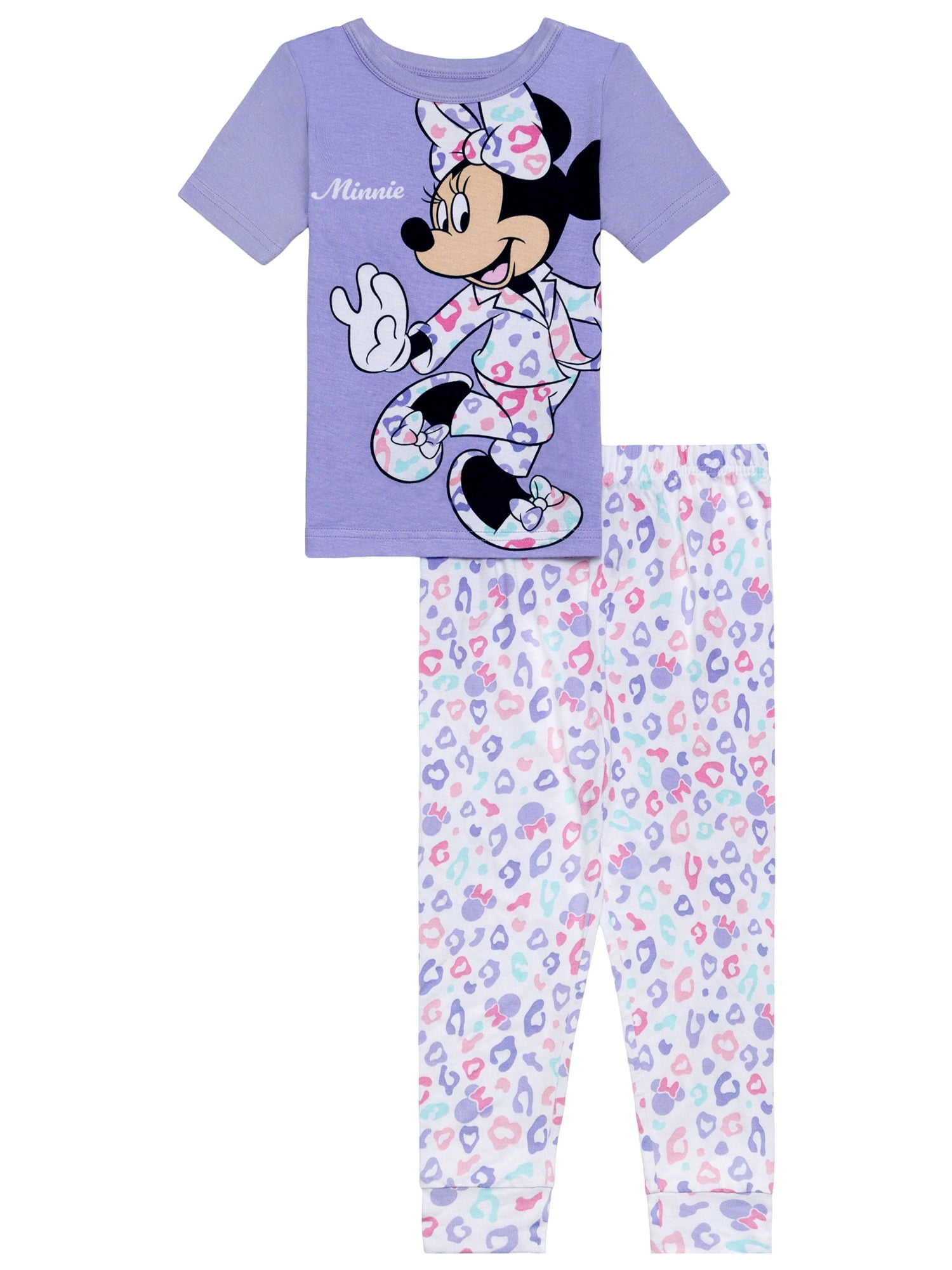 Character Toddler Viscose Short Sleeve Top and Pant Pajama Set, 2-Piece, Sizes 12M- 5T