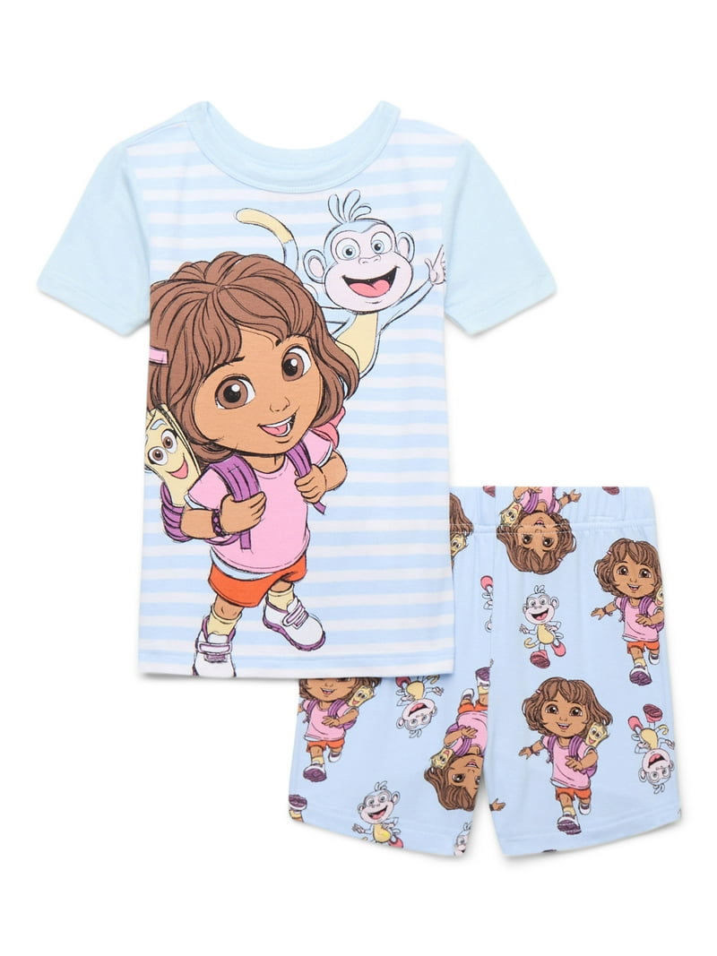 Character Toddler Viscose Tee and Short Sets Pajama Set, 2-Piece