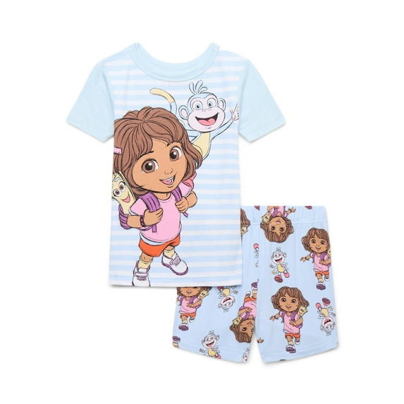 Character Toddler Viscose Tee and Short Sets Pajama Set, 2-Piece, Sizes 12M-5T