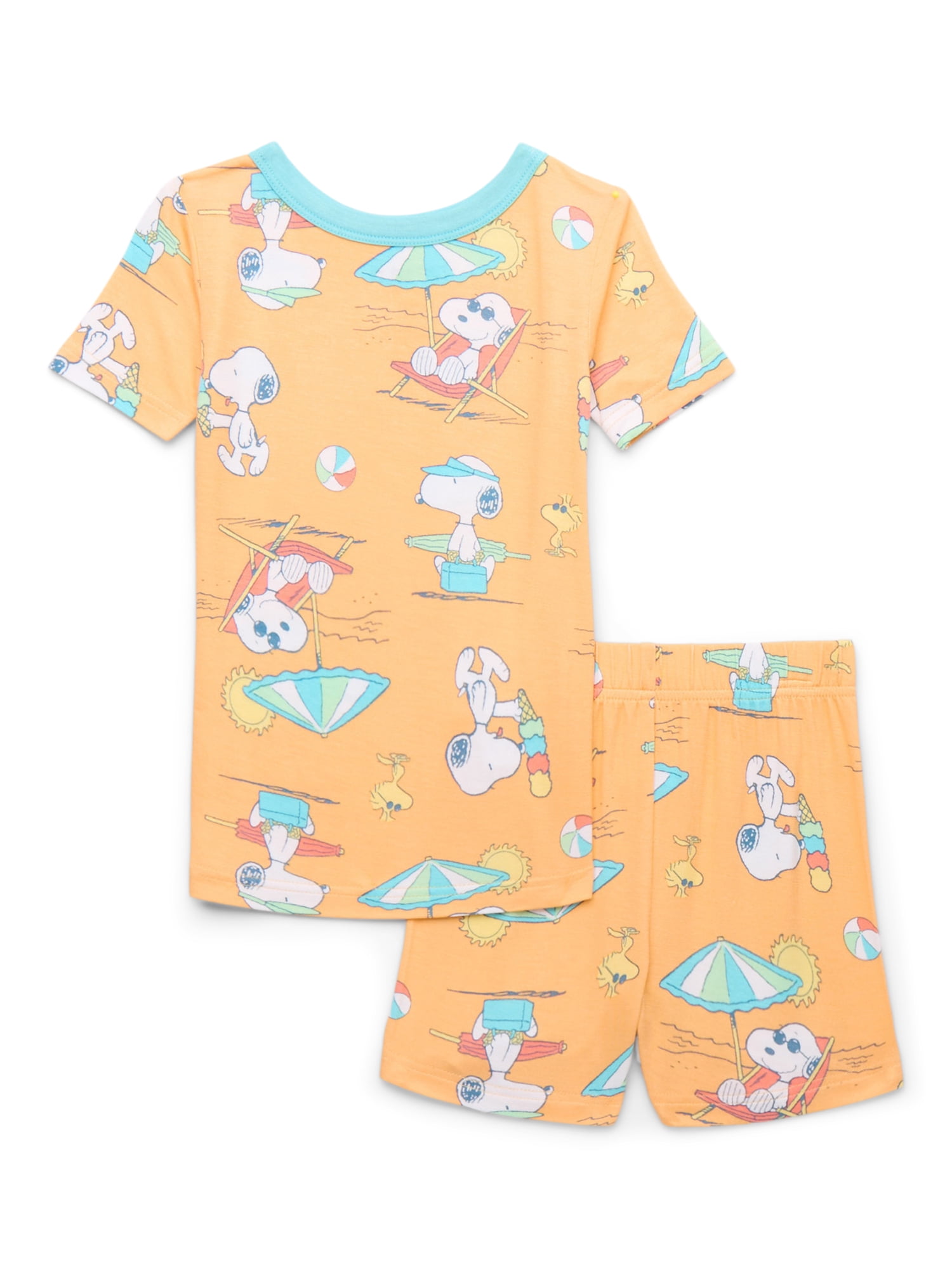 Character Toddler Viscose Tee and Short Sets Pajama Set, 2-Piece, Sizes 12M-5T