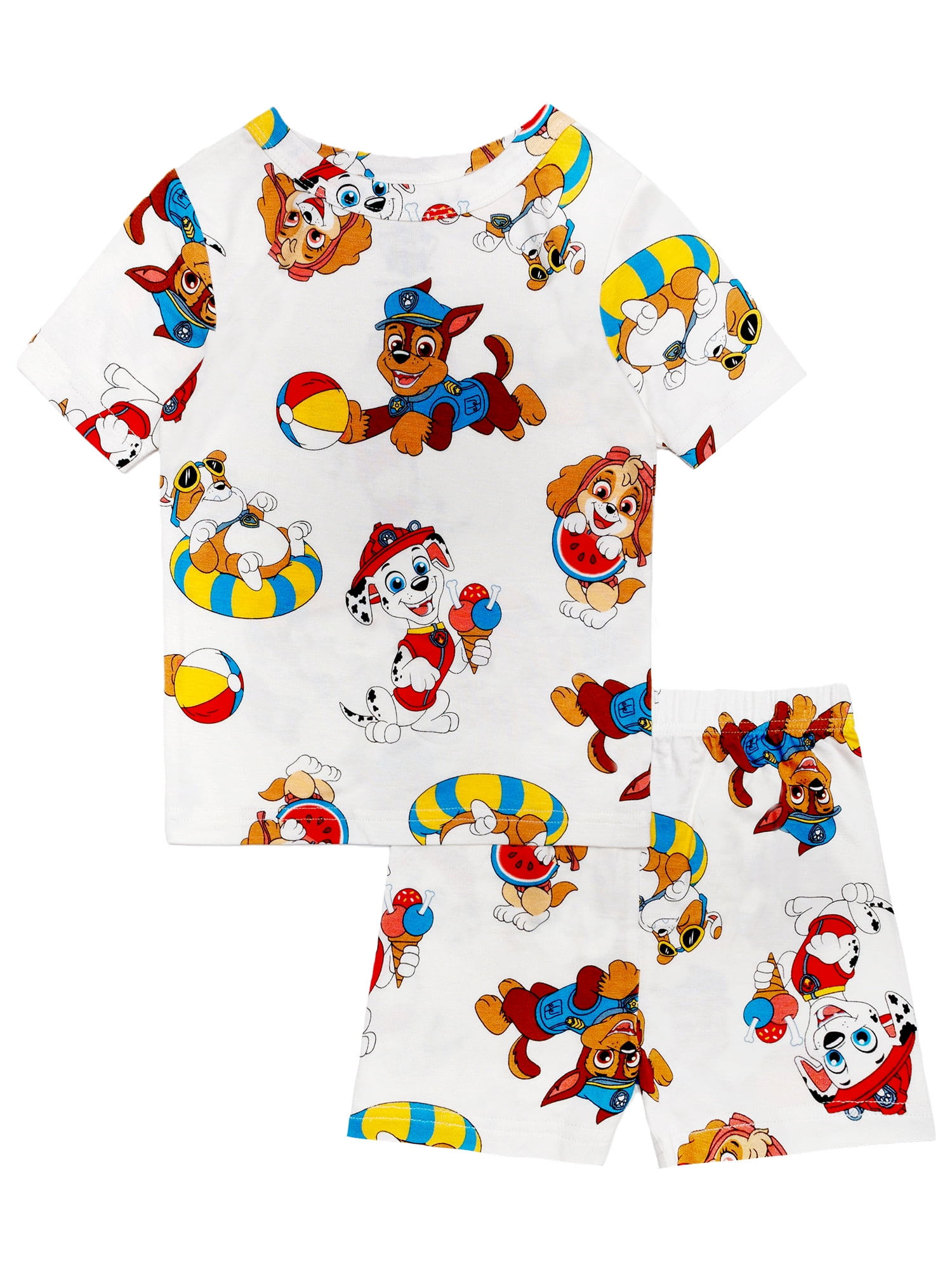 Character Toddler Viscose Tee and Short Sets Pajama Set, 2-Piece, Sizes 12M-5T