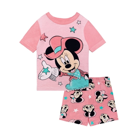 Character Toddler Viscose Tee and Short Sets Pajama Set, 2-Piece, Sizes 12M-5T