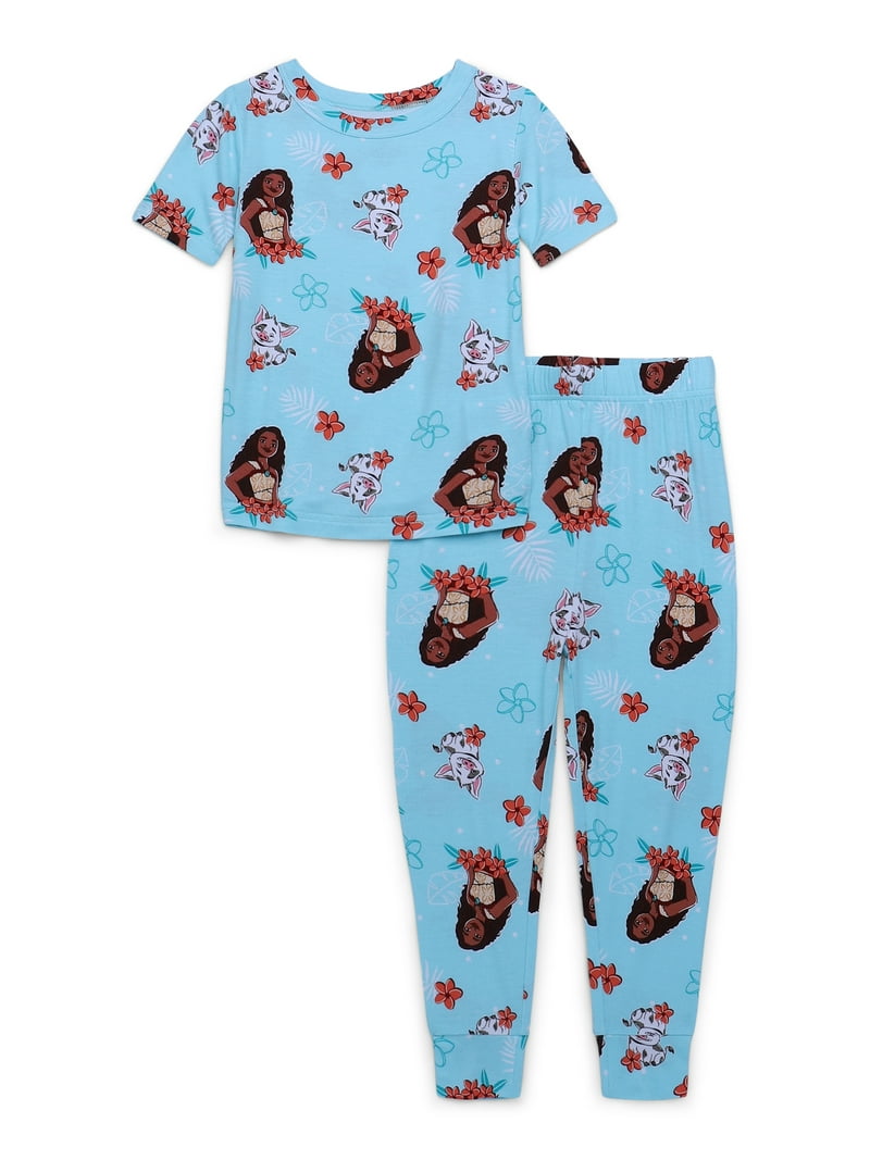 Moana Toddler 2-Piece Pajama Set - Soft Cotton - Walmart.com
