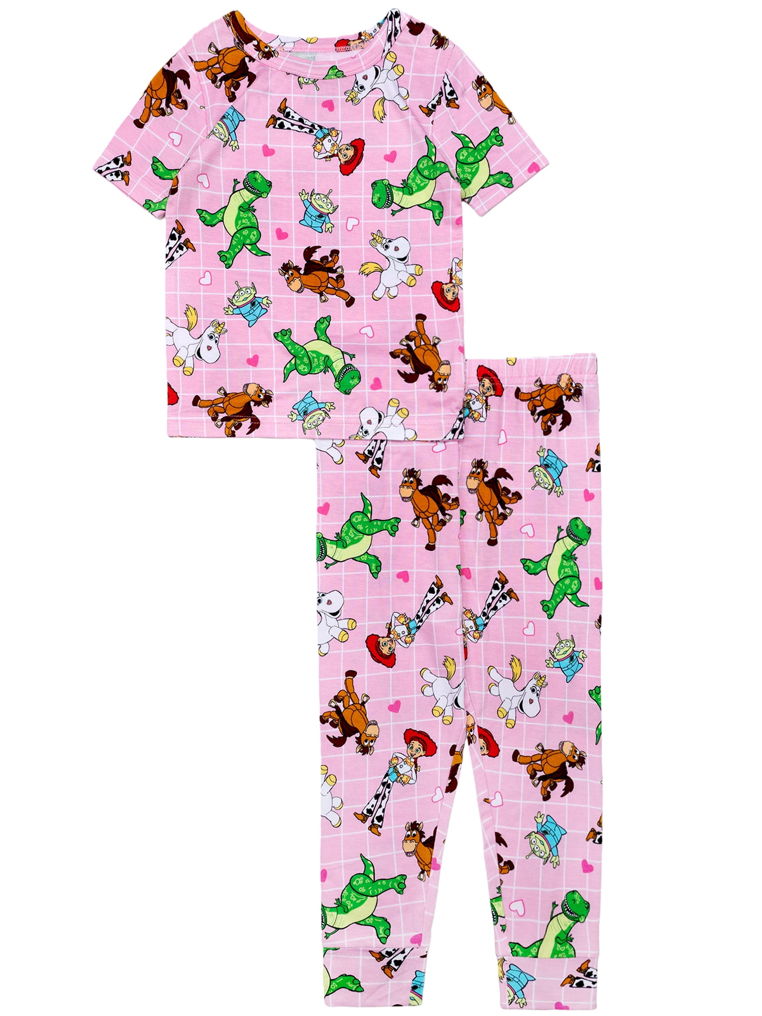 Character Toddler Viscose Unisex 2Piece Pajama Set, Sizes 1