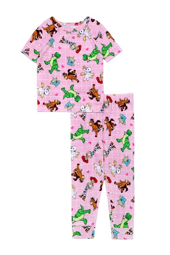 Character Toddler Viscose Unisex 2-Piece Pajama Set, Sizes 12M-5T