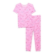 SESAME STREET Character Toddler Viscose Unisex 2-Piece Pajama Set, Sizes 12M-5T
