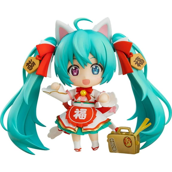 Character Vocal Series 01: Miku (Maneki Miku Ver.) Nendoroid Action Figure, Multicolor