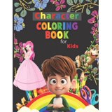 Character coloring book for kids.: My First Big Book of Easy