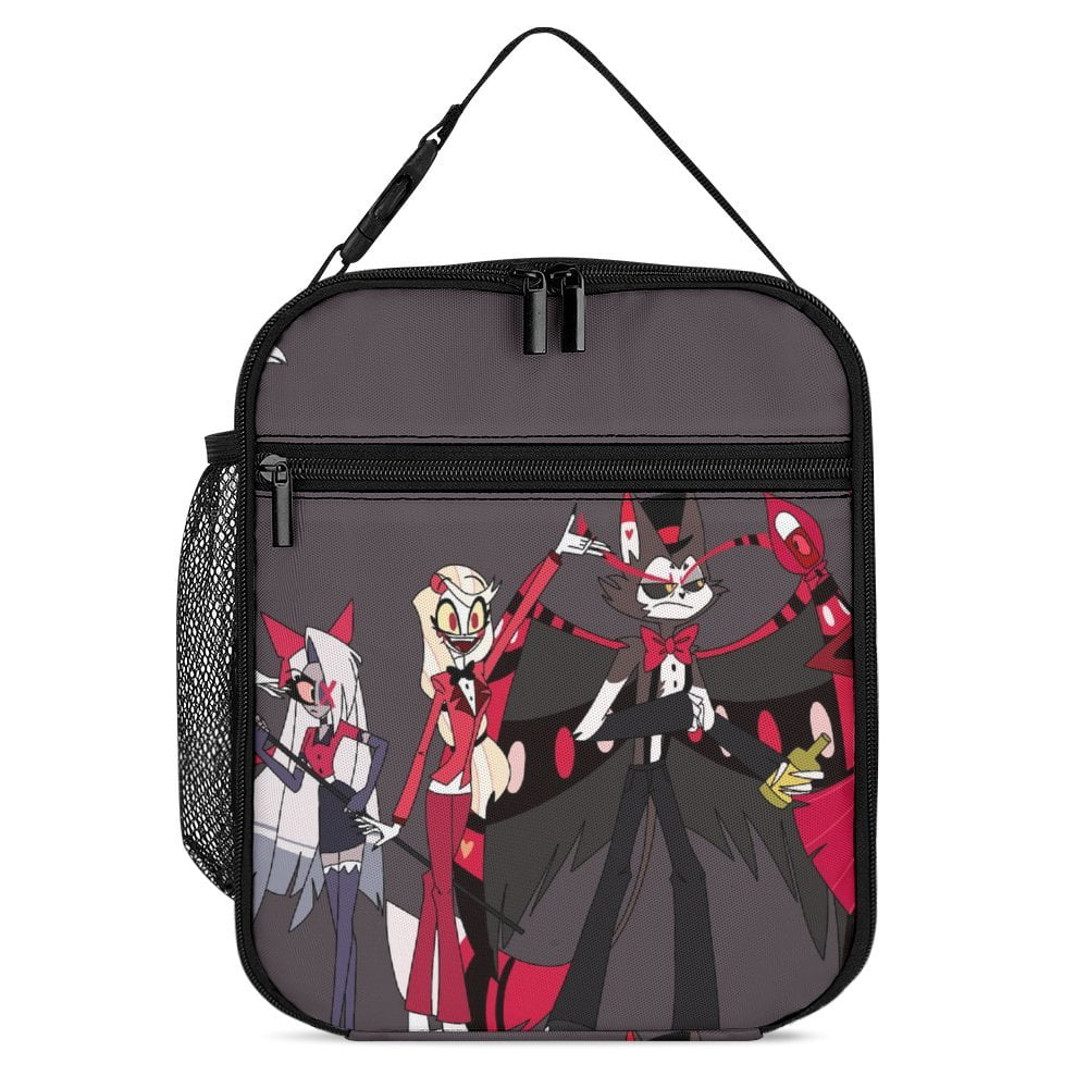 Characters Hazbin Hotel Lunch Bag Portable Insulated Lunchbag Lunch Box