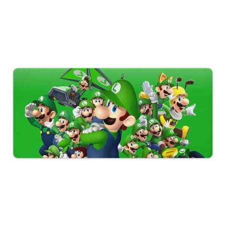 Characters Luigi's Mansion Extended Gaming Mouse Pad No-sliped Large Desk Mat Stitched Edge Keyboard Mat Mousepad