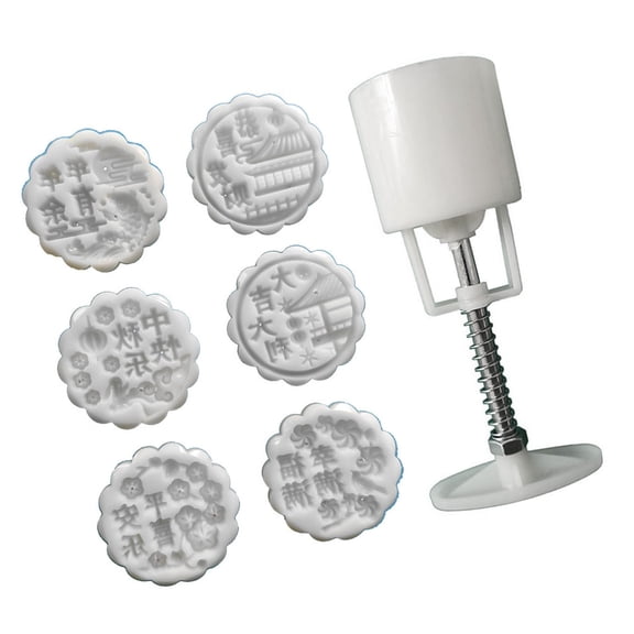 Characters Pattern Dessert Molds MidAutumn Festival Dessert Maker Cookie Stamp Hand Pressure Dessert Baking Tool