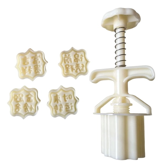 Characters Pattern Dessert Press Cookie Stamp Chinese MidAutumn Dessert Maker Decorating Tool for Cookie
