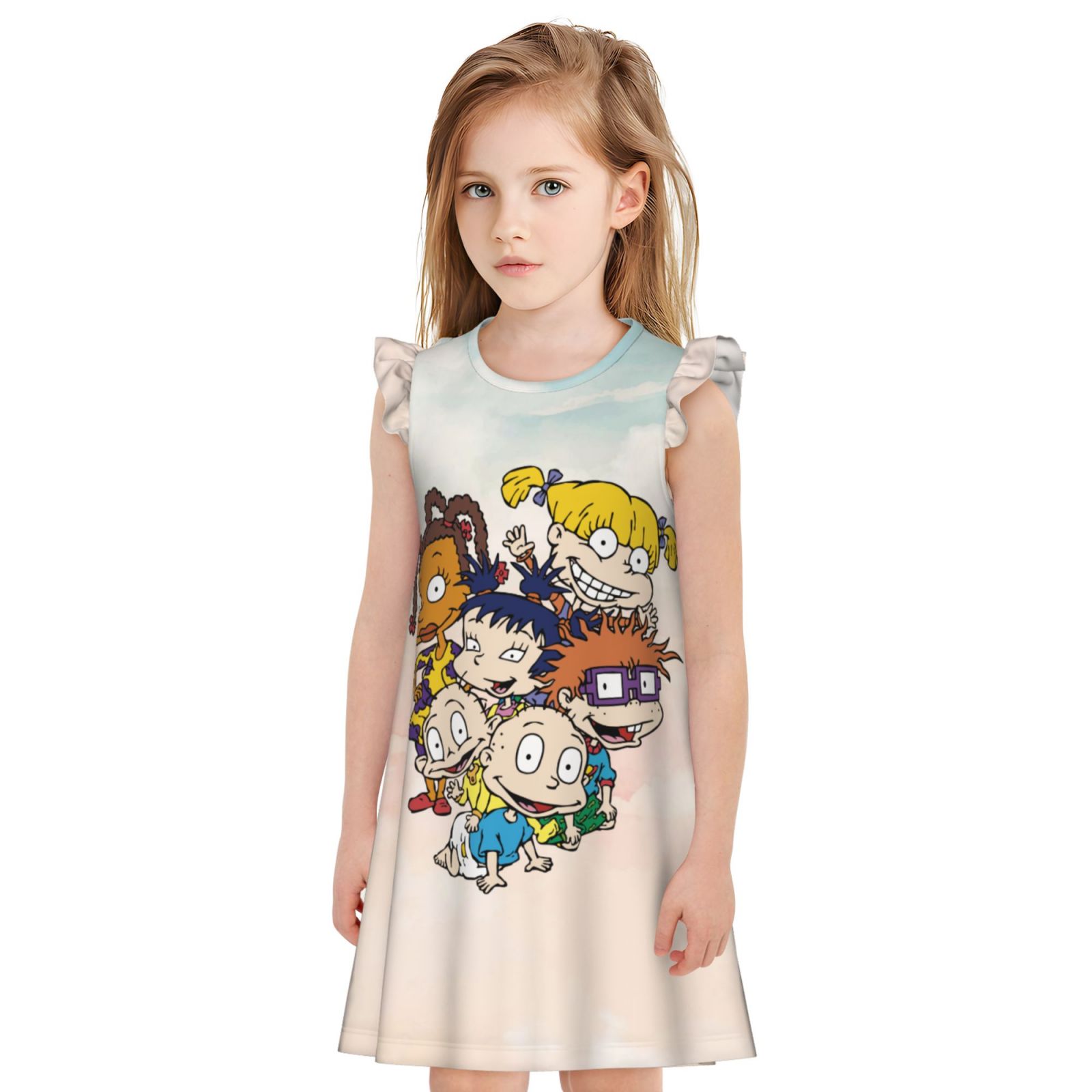 Characters Rugrats Girl's Nightgowns Pajamas Dress Soft Children ...