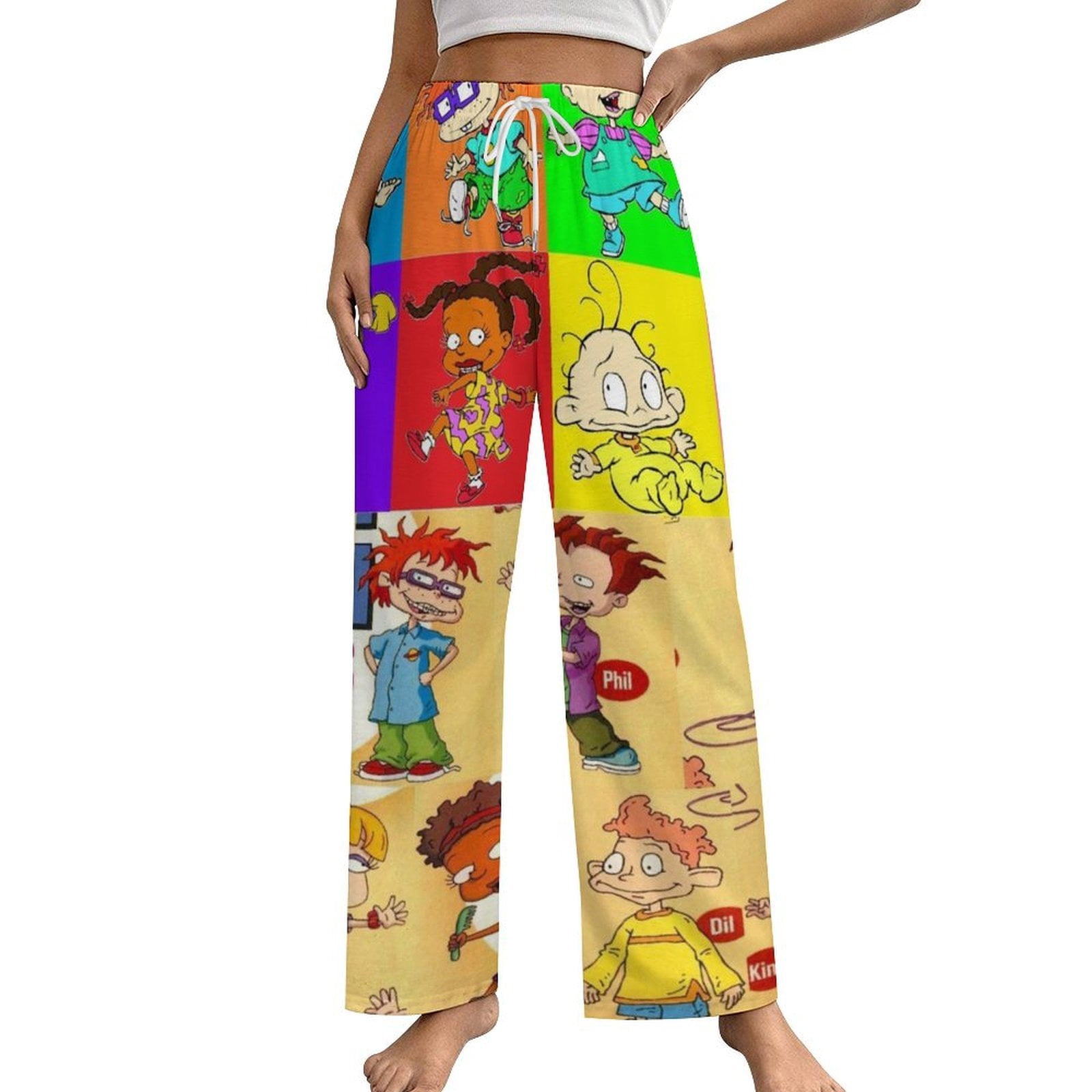 Characters Rugrats Women's Pajama Pants Novelty Daily Cozy Lounge Sleep ...