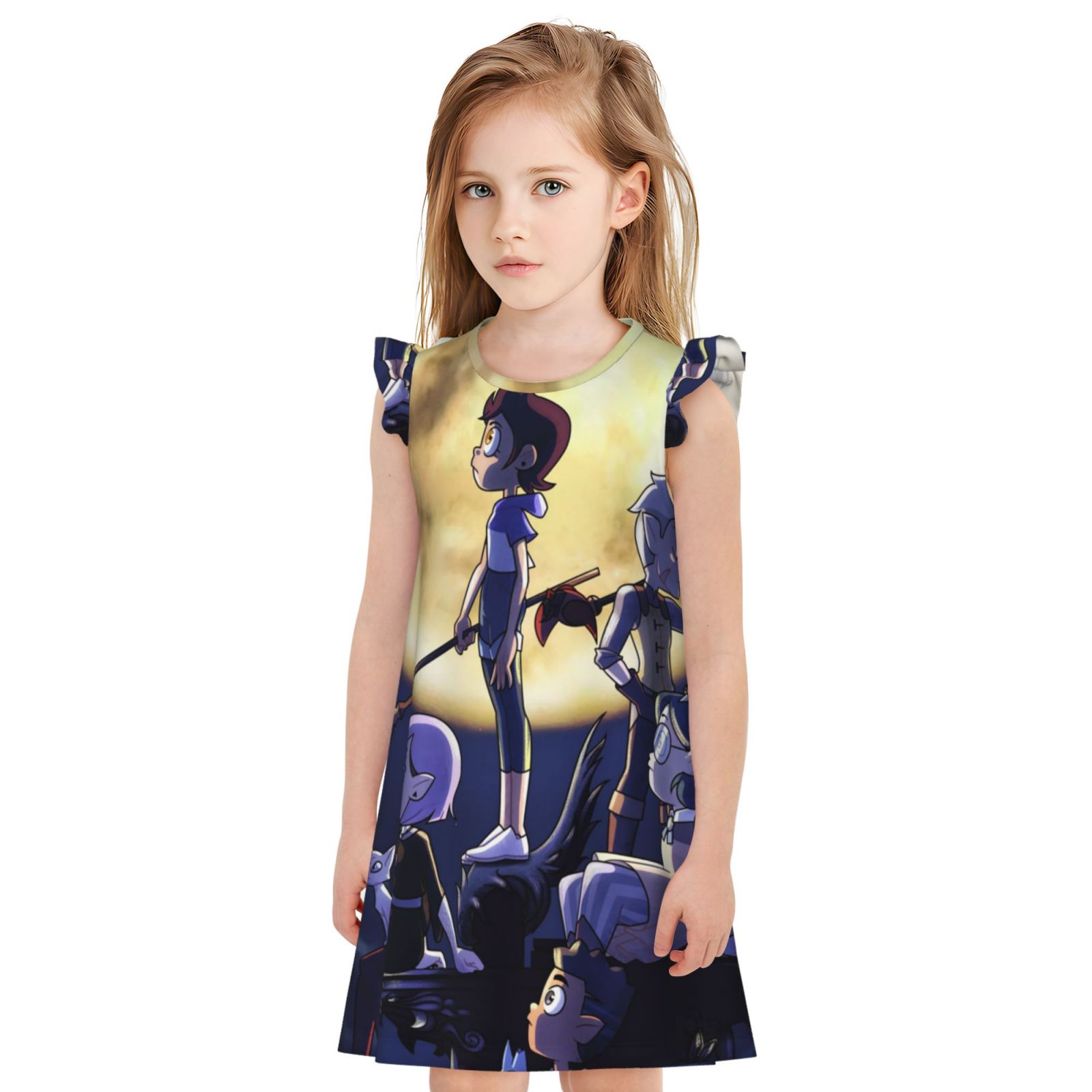 Characters The Owl House Girl's Nightgowns Pajamas Dress Soft Children ...