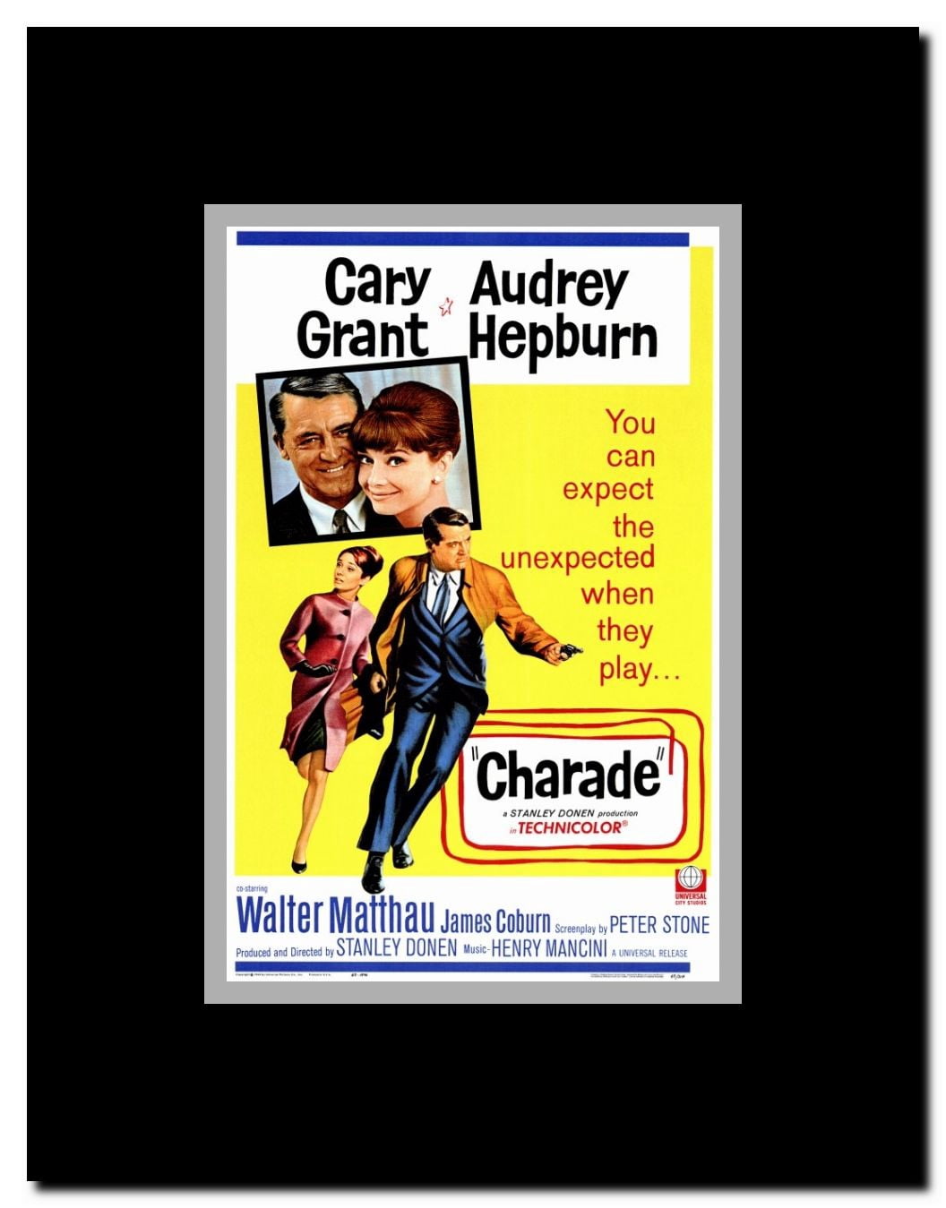 Charade Framed Movie Poster
