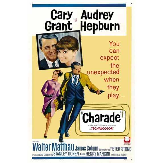 Charade Movie Poster 16x24 Poster Medium Art Poster 16x24 Unframed, Age: Adults, Rectangle Best Posters