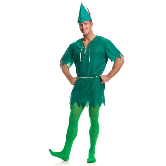 Charades Peter Pan Men's Halloween Fancy-Dress Costume for Adult, M