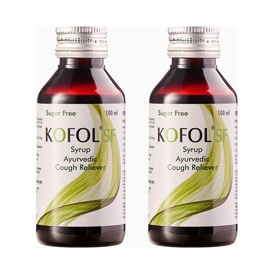 Charak Kofol Sugar Free Cough Syrup Ayurvedic Cough Reliever Syrup100ml