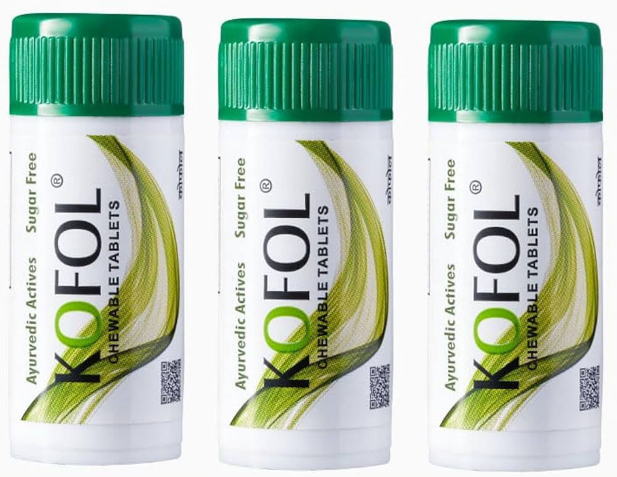 Charak Pharma Kofol Chewable Tablet for Cough, Sore Throat Ayurvedic