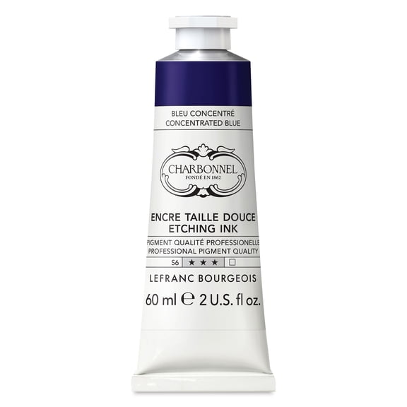Charbonnel Etching Ink - Concentrated Blue, 60 ml