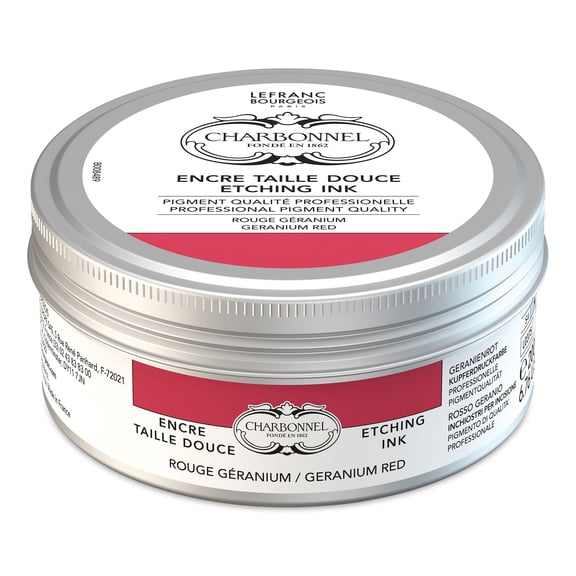 Charbonnel Etching Ink - Geranium Red, 200 ml