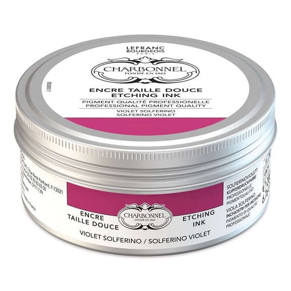Charbonnel Etching Ink - Solferino Violet, 200 ml