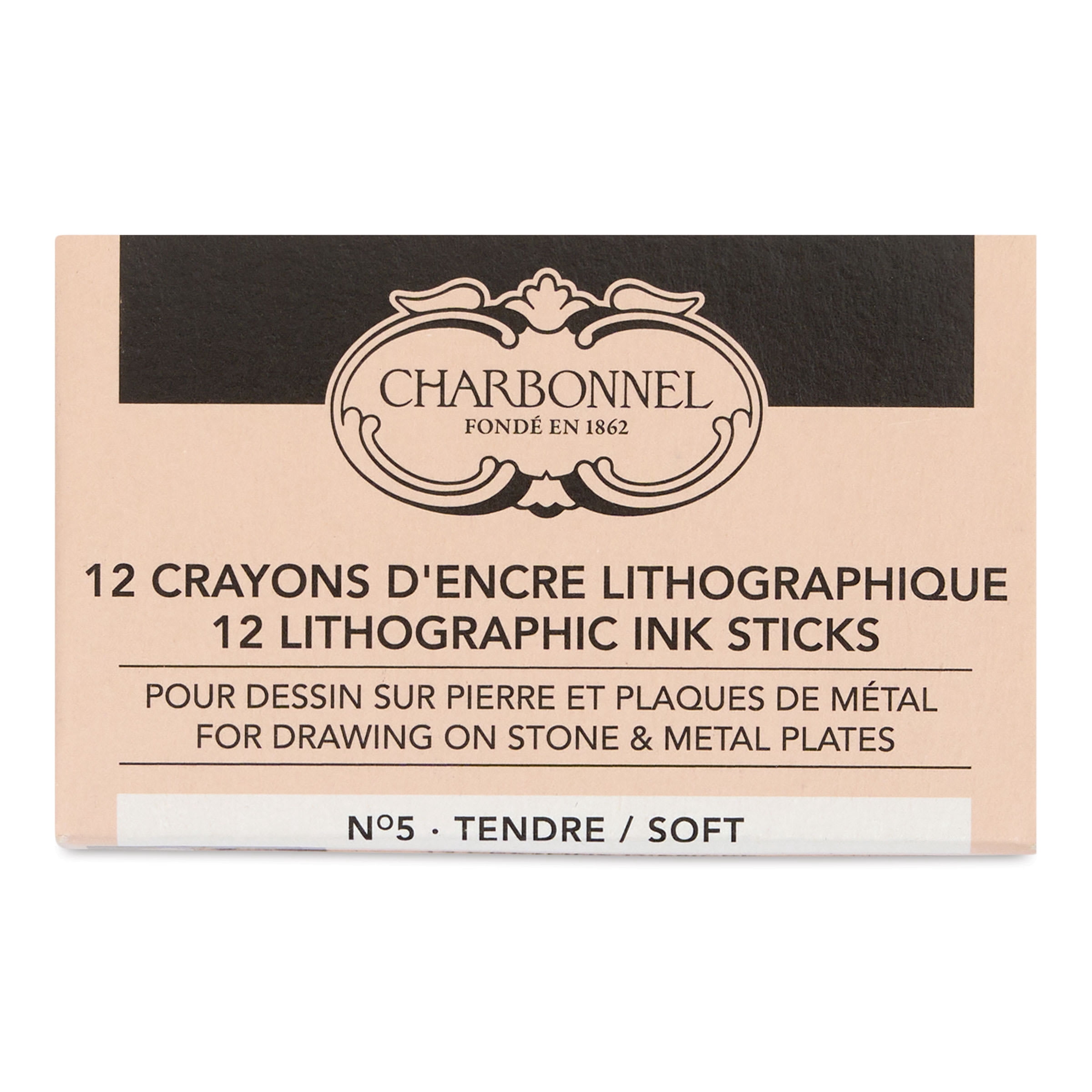 Charbonnel Lithographic Crayons - No 5 Soft, Pkg of 12