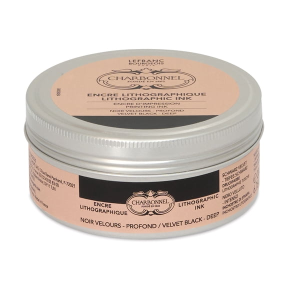 Charbonnel Lithographic Ink - Black Velvet, 200 ml