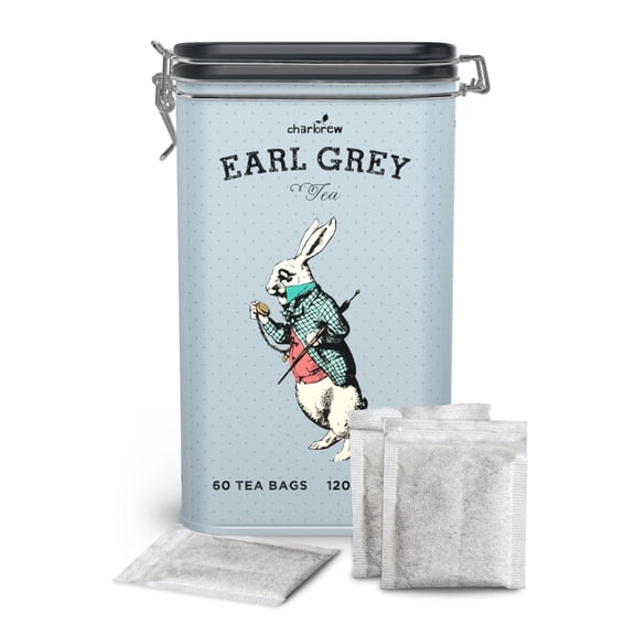 Charbrew Alice In Wonderland Tea Time - 60 Earl Grey Teabags