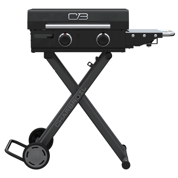 Charbroil 22" Performance Series Folding Cart 2 Burner Portable Propane Gas Griddle