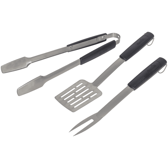 Charbroil 3-Piece Aspire Grilling Tool Set, Stainless Steel - Fork, Spatula, & Tongs