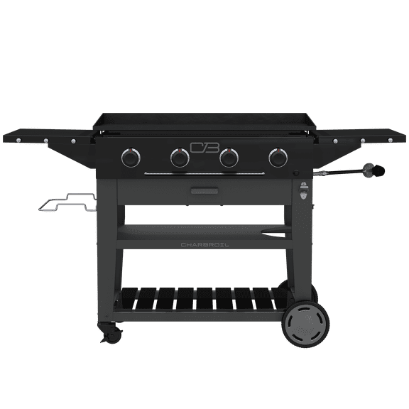 Charbroil® 36" Performance Series™ Propane Gas Griddle with Cart 4 Burner Flat Top Grill, Black