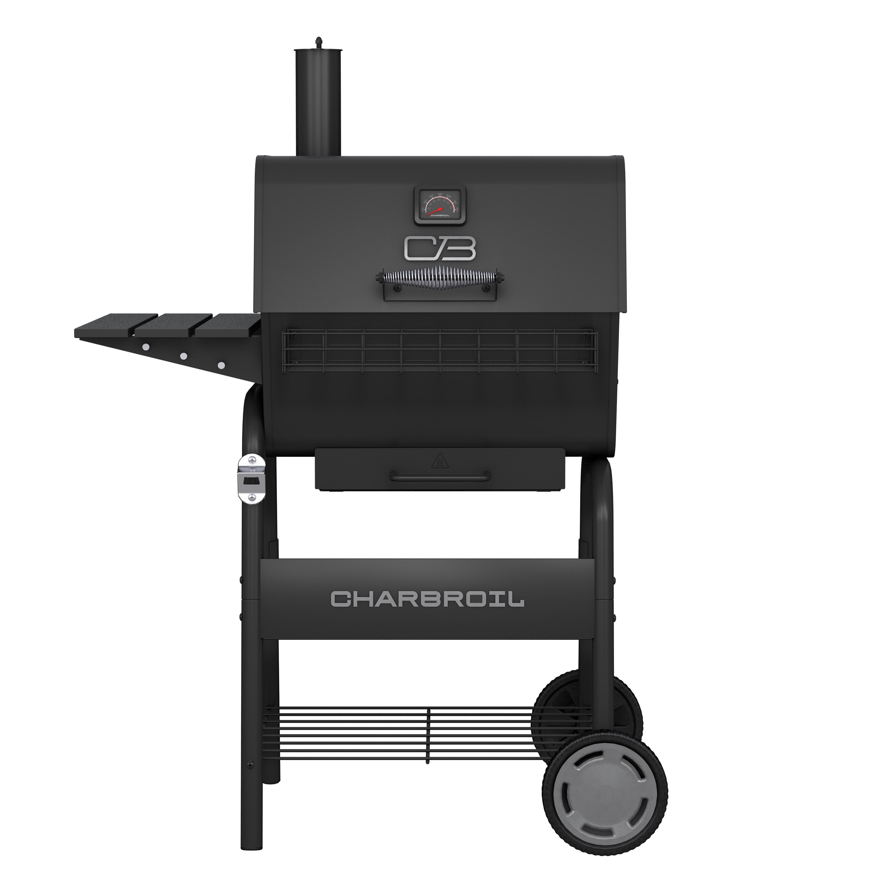 Charbroil C-Line 665 Black Stainless Steel Charcoal Grill with Smoker