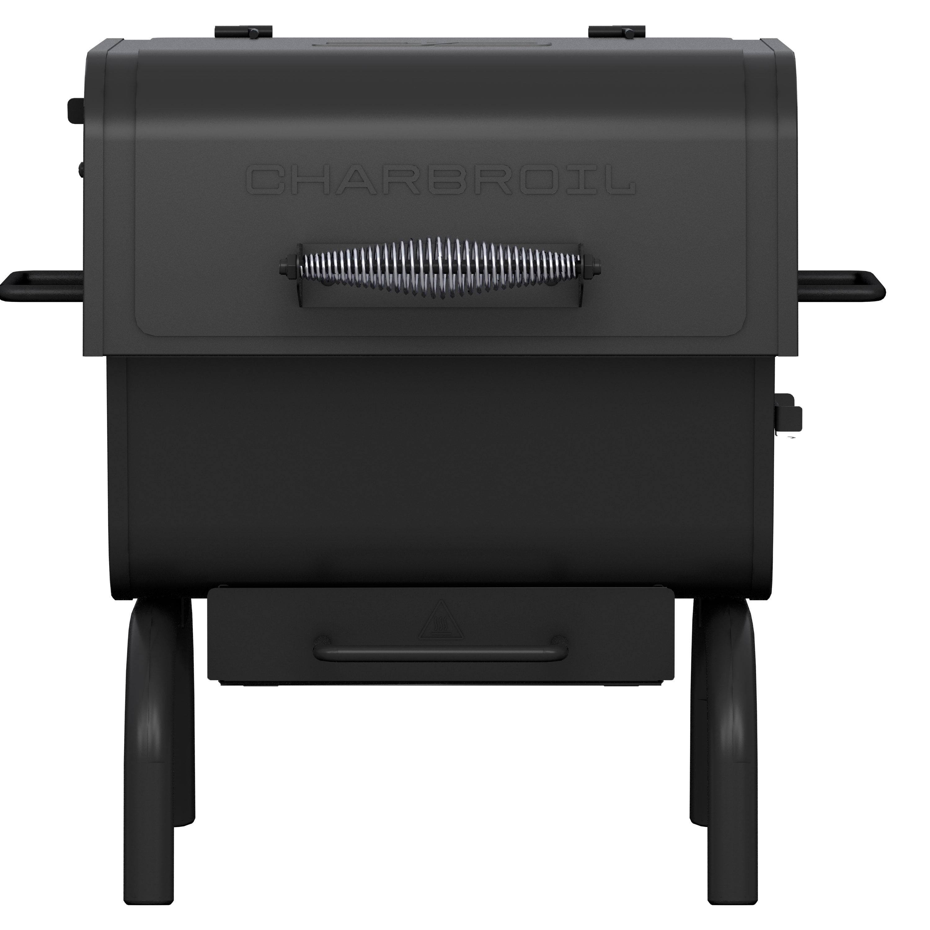 Charcoal Black Portable Tabletop Grill with Smoker