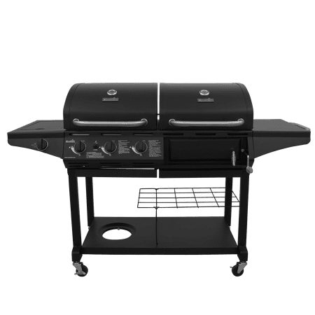Charbroil Deluxe Charcoal & Gas Combination Cart Grill