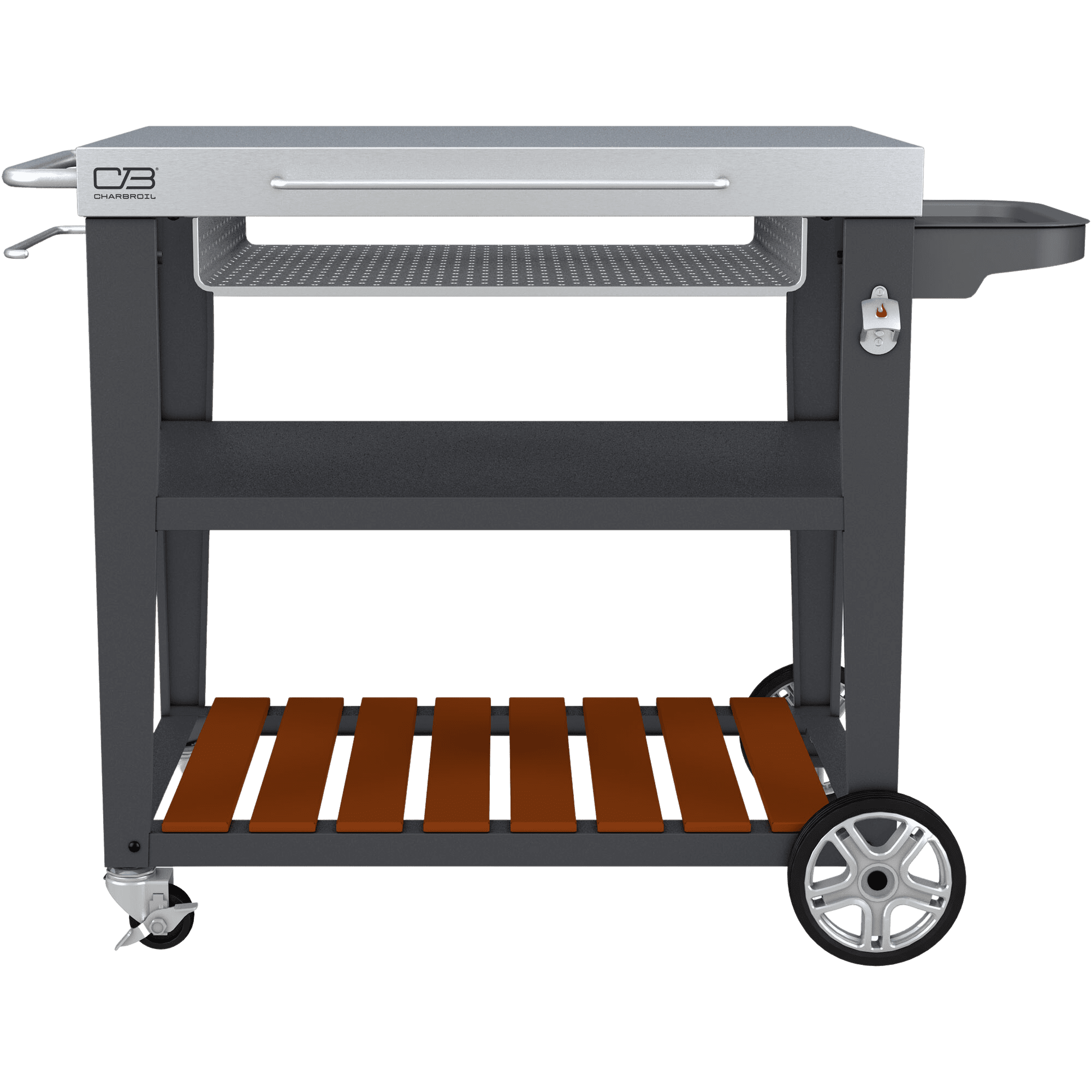 Outdoor Entertainer Cart with Cold Rolled Steel Frame