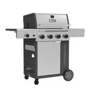 Charbroil® Performance Series™ FlavorMax™ 4 Burner Gas Grill Cabinet with Side Burner, Stainless Steel