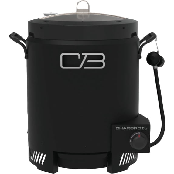 Charbroil The Big Easy Outdoor Propane Gas Air Fryer - Air Fry Function - Black — Residential Use, Standard Application