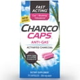 thumbnail image 1 of CharcoCaps Activated Charcoal Anti Gas Digestive Relief Caplets, 75 Count, 1 of 10